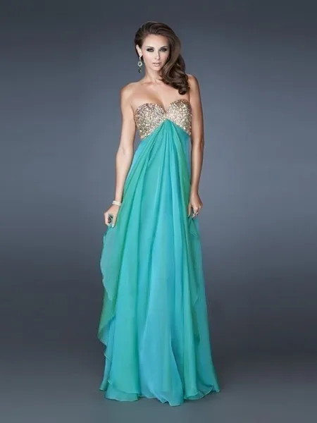 Unique 2015 Lovely A-line Sweetheart Chiffon Sweet Beading Neckline Formal Evening dress | Свадьбы и торжества
