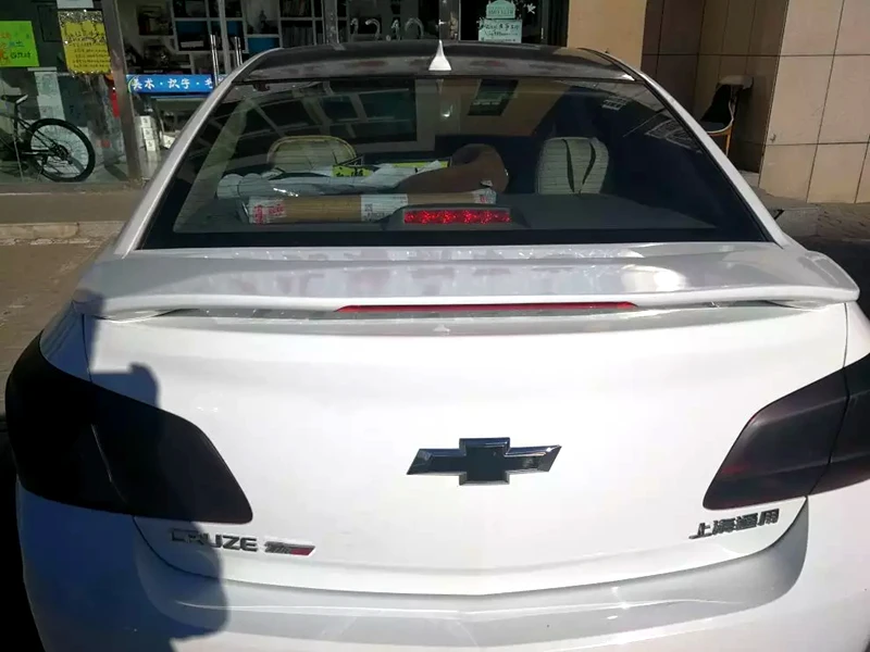Для Chevrolet Cruze 2009 до спойлер высокого качества аксессуар для багажника или любой цвет с тормозной фонарь автомобиля задний спойлер для Cruze