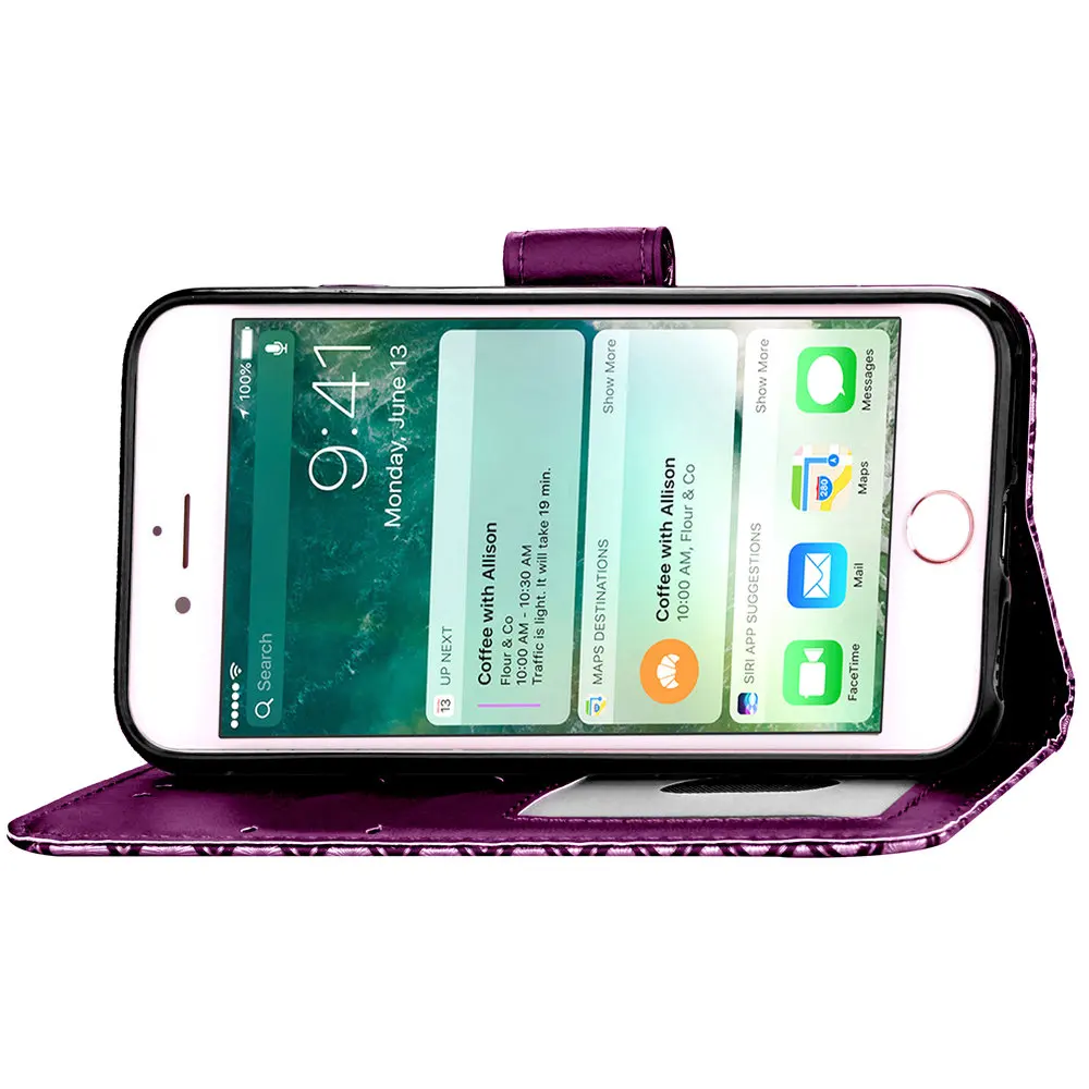 4 7 дюймовый привлекательный женский кошелек с леопардовым принтом для iPhone 6 6s