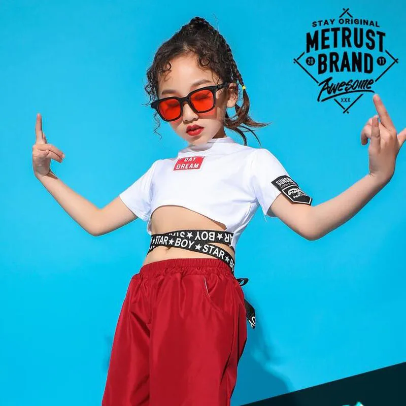 Детские костюмы для джазовых танцев одежда бальных в стиле хип хоп девочек