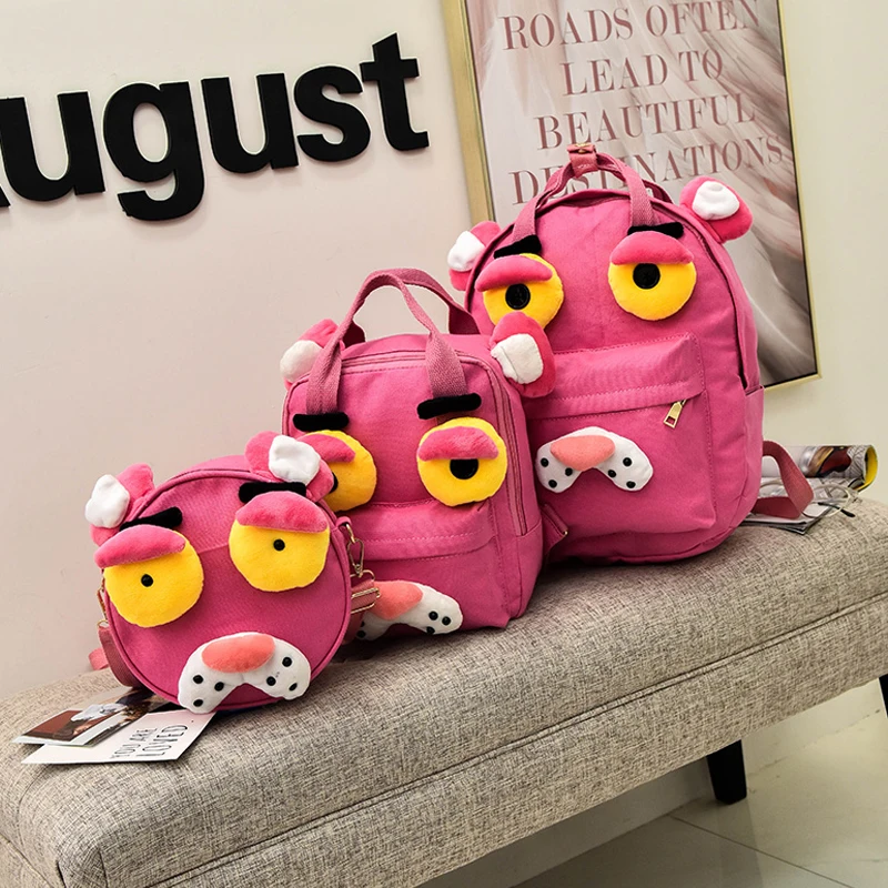 3 шт./компл. рюкзаки с розовой пантерой для девочек подростков школьные сумки