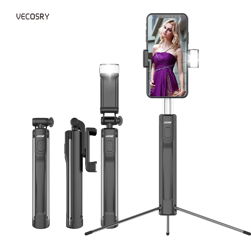 Bluetooth беспроводная Выдвижная селфи палка монопод штатив камера для Android IOS iPhone 6 7 8