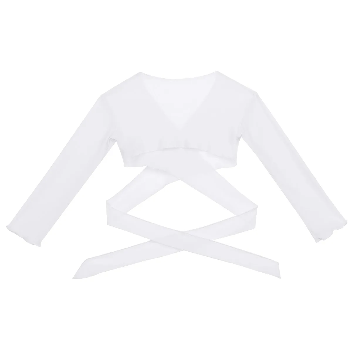 Children Girls Flower Dress Shrug Jacket Ballet Costume Long Sleeve Wrap Top with Adjustable Tie Closure for Bridesmaid Wedding | Свадьбы и