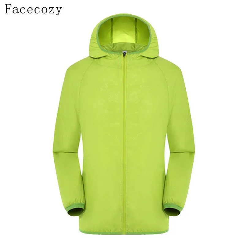 Facecozy любит летний открытый кемпинг куртка для женщин сплошной Быстросохнущий с