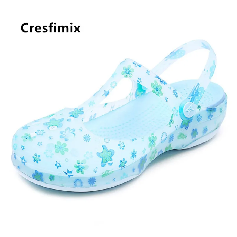 Босоножки Cresfimix женские мягкие удобные с цветочным принтом модные пляжные b5263b