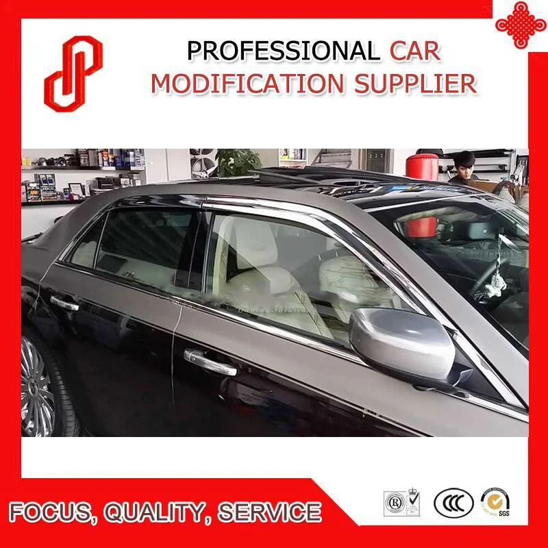 

High Quality ABS plating decorative trim vent shade rain sun wind deflector window visor for 300c 2011-2018