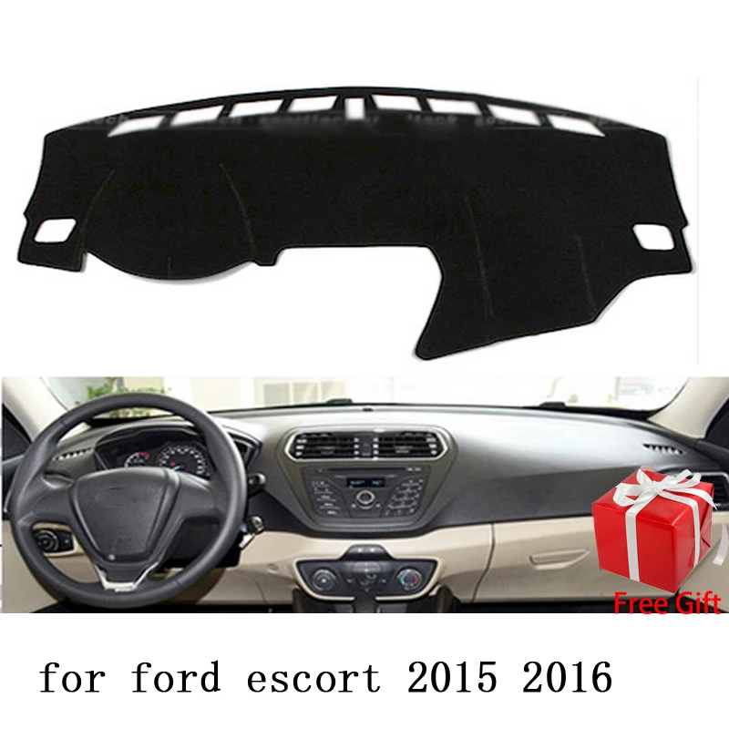 Для Ford escort 2015 2016 2017 2018 2019 автомобильный Стайлинг Даш коврик наклейка на приборную