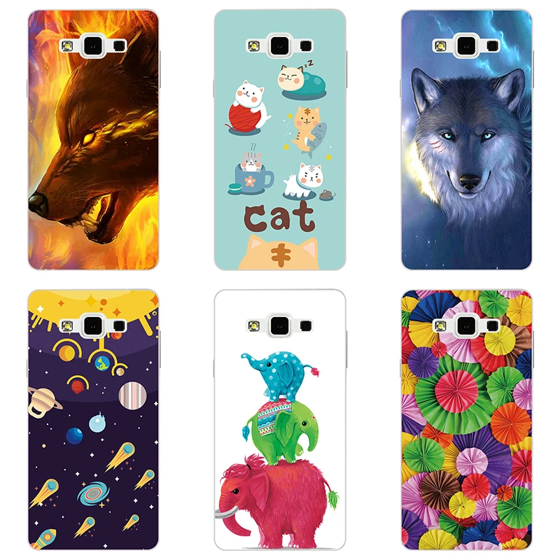 hard Plastic phone case cover For Samsung galaxy A7 SM-A7000 shell Colorful printing Painted Flower |