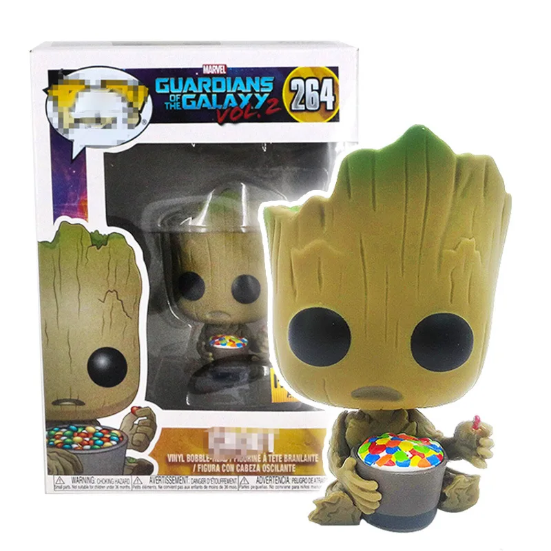 Funko pop Marvel стражи Галактики Grootted Мстители Endgame Groots фигурку Коллекция Модель игрушечные лошадки для детский подарок