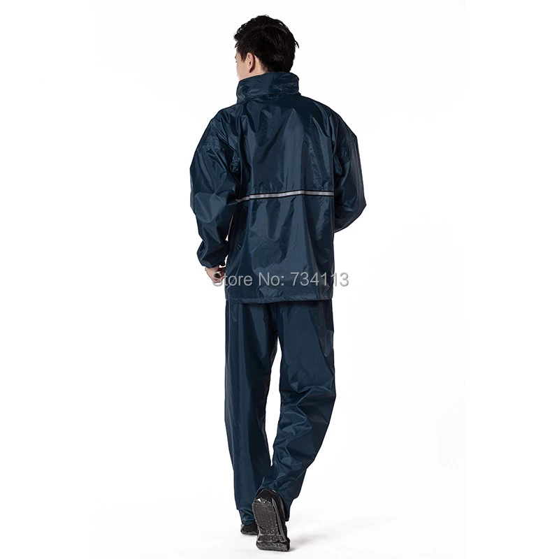 Дождевик Мужской (пальто + брюки) тяжелый плащ для езды на электровелосипеде