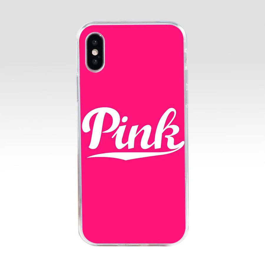 218H love pink girly pretty Design Soft Silicone Tpu Cover phone Case for iphone 5 5s se X XR XS Max case | Мобильные телефоны и