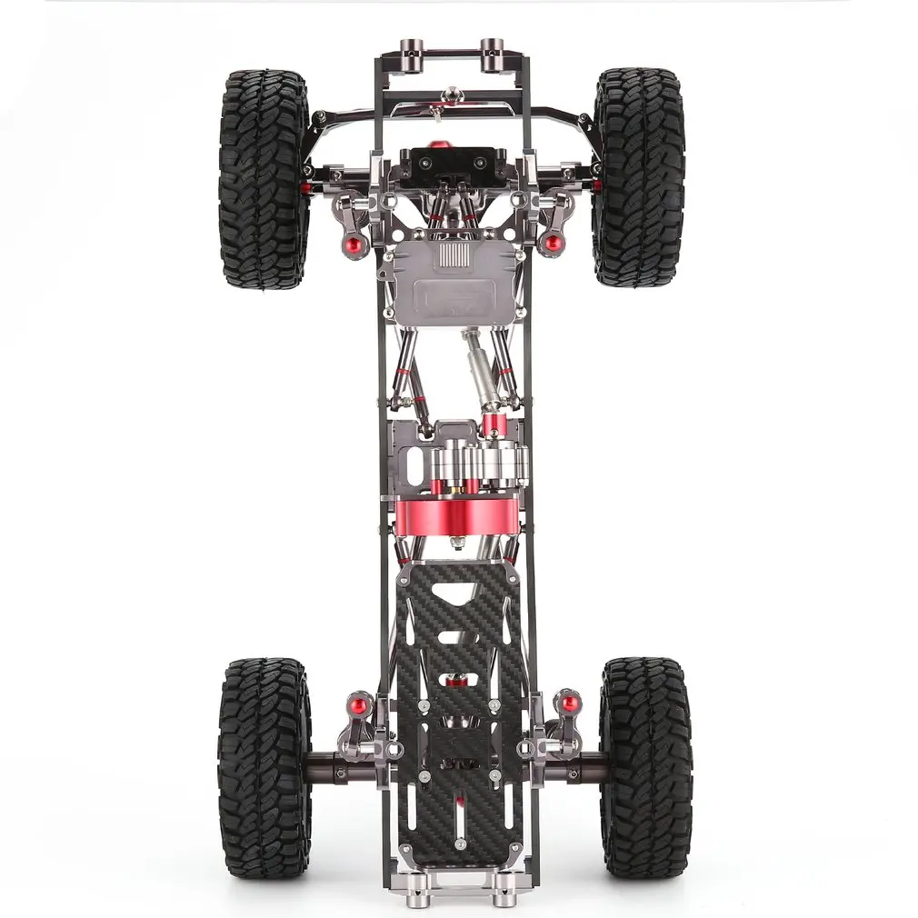 CNC Алюминиевый металлический и карбоновый корпус для RC автомобилей 1/10 осевой SCX10 шасси 313 мм Колесная база автомобиля гусеничный автомобиль части аксессуар