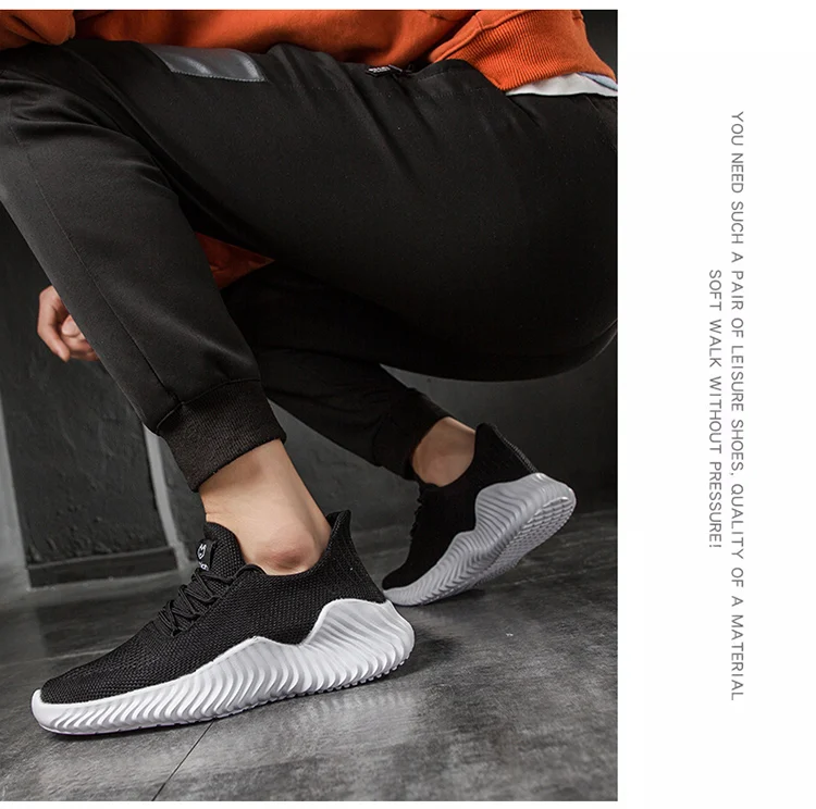 Кроссовки мужские дышащие Flyknit мужские s Легкая спортивная обувь уличный большого размера Masculino Adulto поддержка прямой доставки 39-47