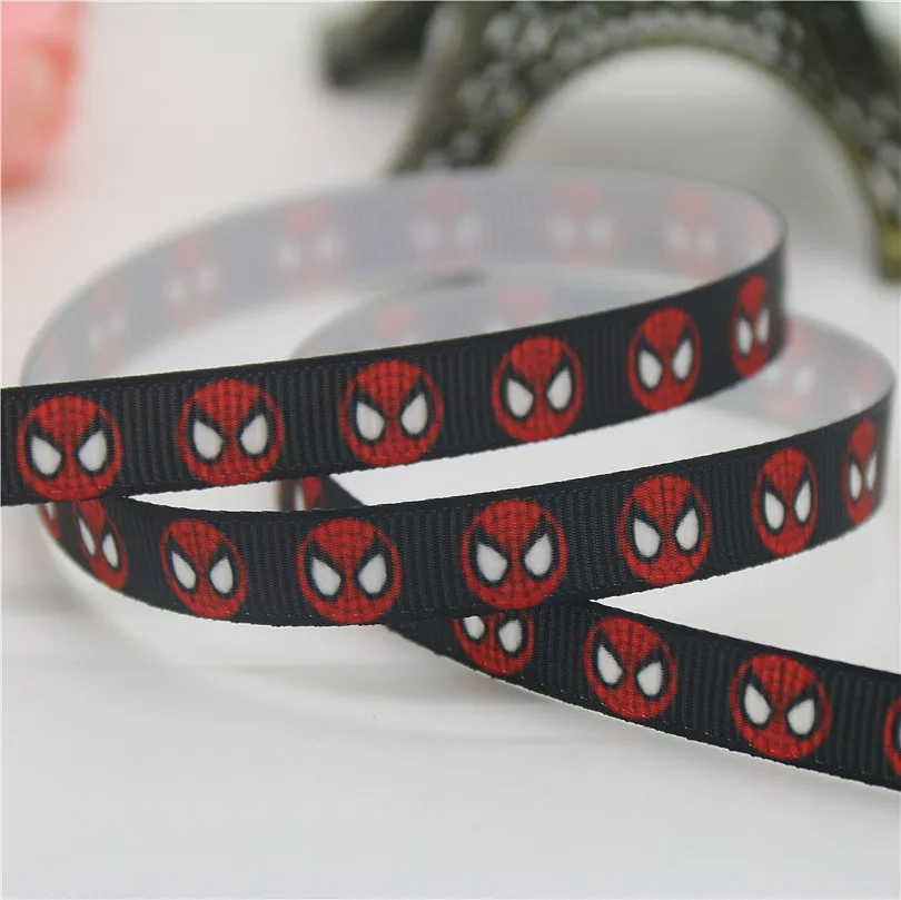 Dhk 3/8 '' Бэтмен принцесса паук печатная корсажная лента hairbow головные уборы украшения oem оптом 9 мм s687