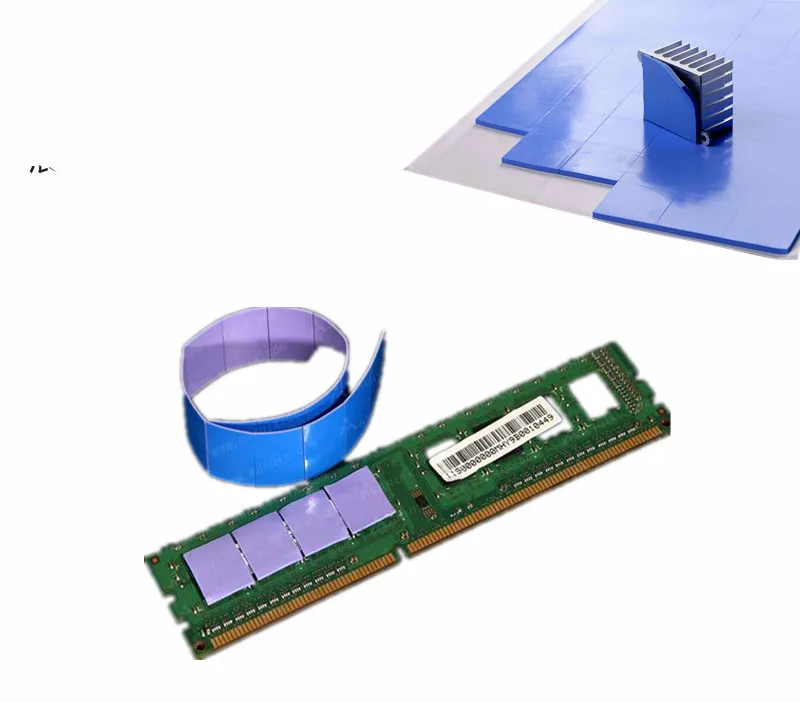 1 шт 100x100x1 мм чип GPU cpu теплоотвод охлаждающий Теплопроводящий силиконовый коврик теплоотвод cpu охлаждающий Проводящий силиконовый коврик