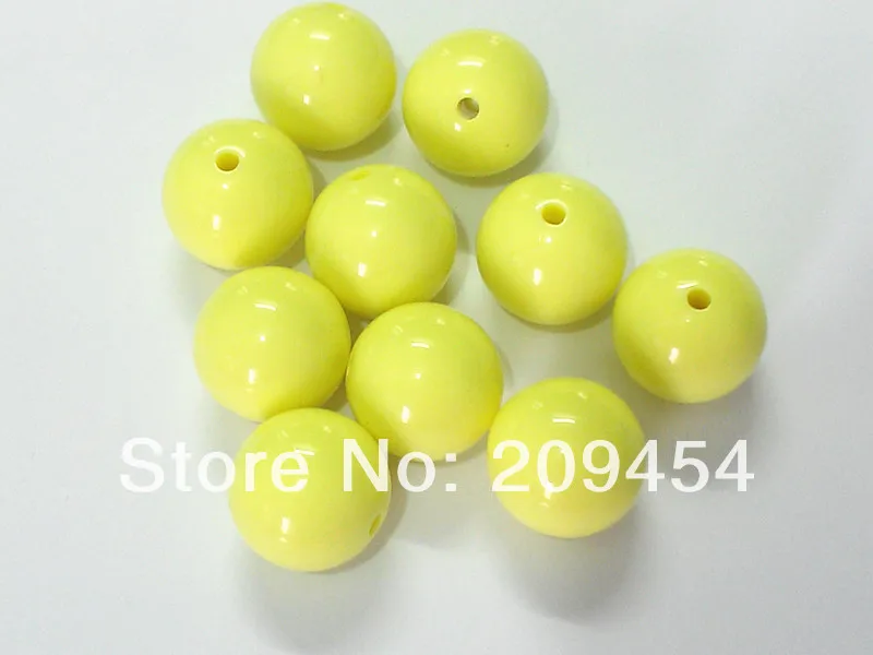 Новинка! Мягкие/пастельные жёлтые крупные бусины из жевательной резины для