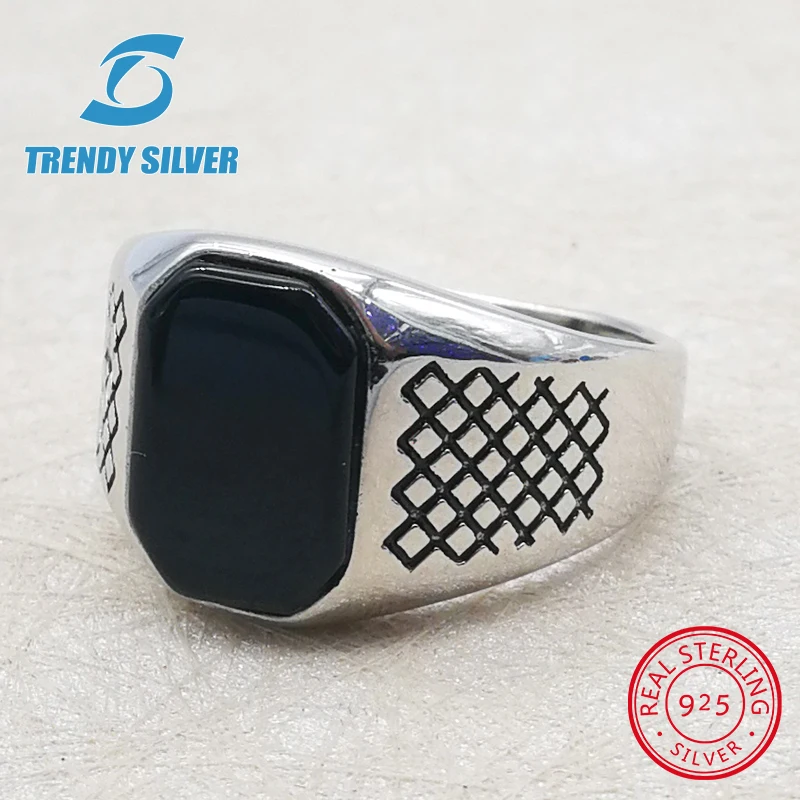 

Мужские кольца из серебра 925 пробы, с бирюзой, натуральным ониксом, агатом