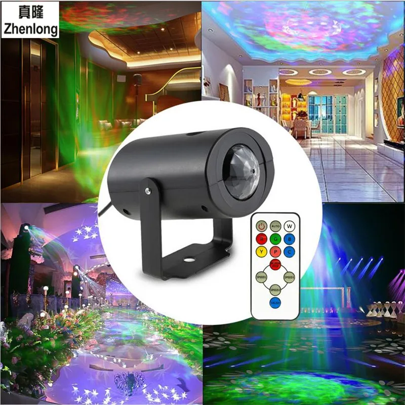 

LED Magic Ball Water Pattern Stage Light RGB Dynamic Water Ripple Effect Lamp Laser Projector Disco Dj Lights KTV Party Bar Leds