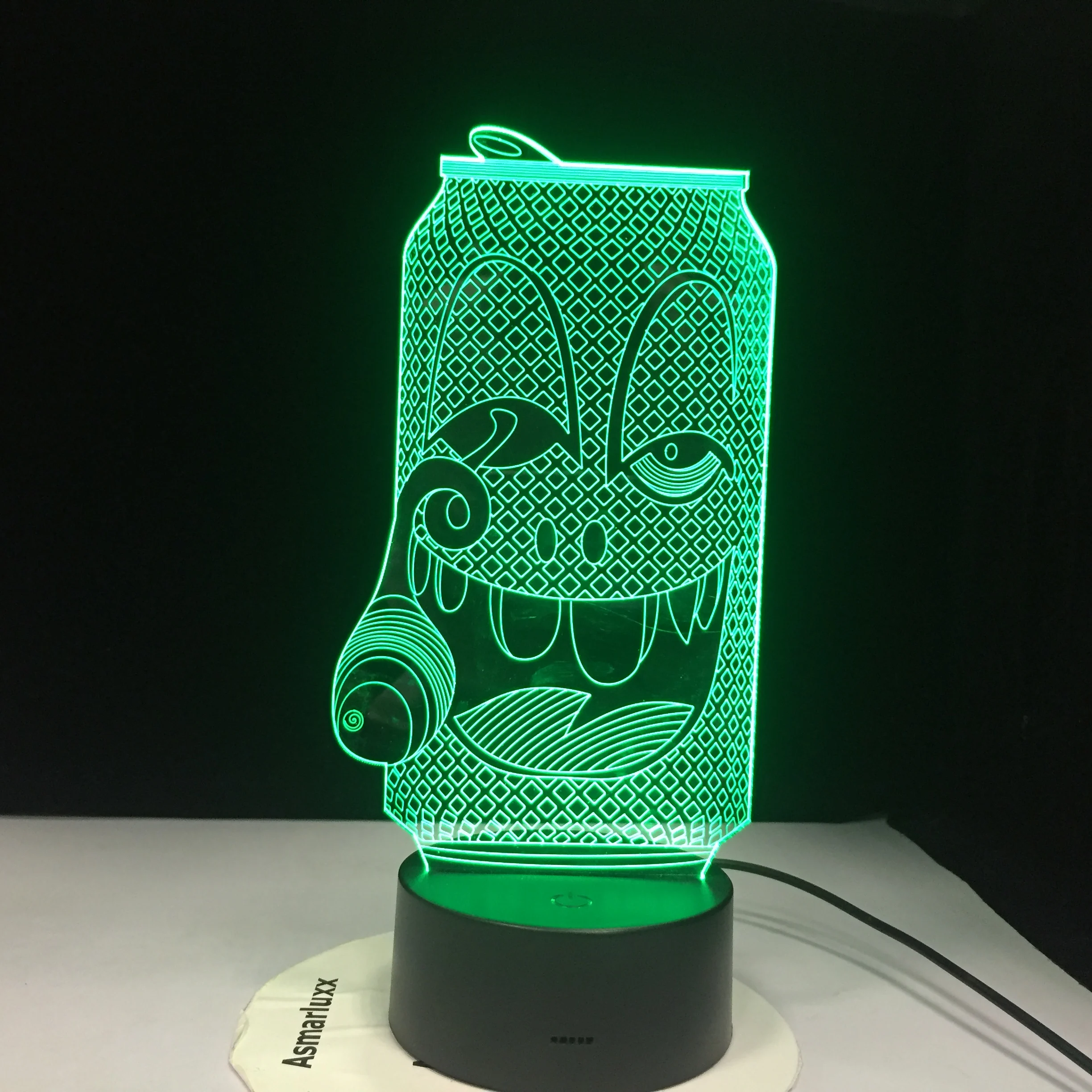 GX626 настольная лампа для курения бутылки 3d красочные ночные светильники