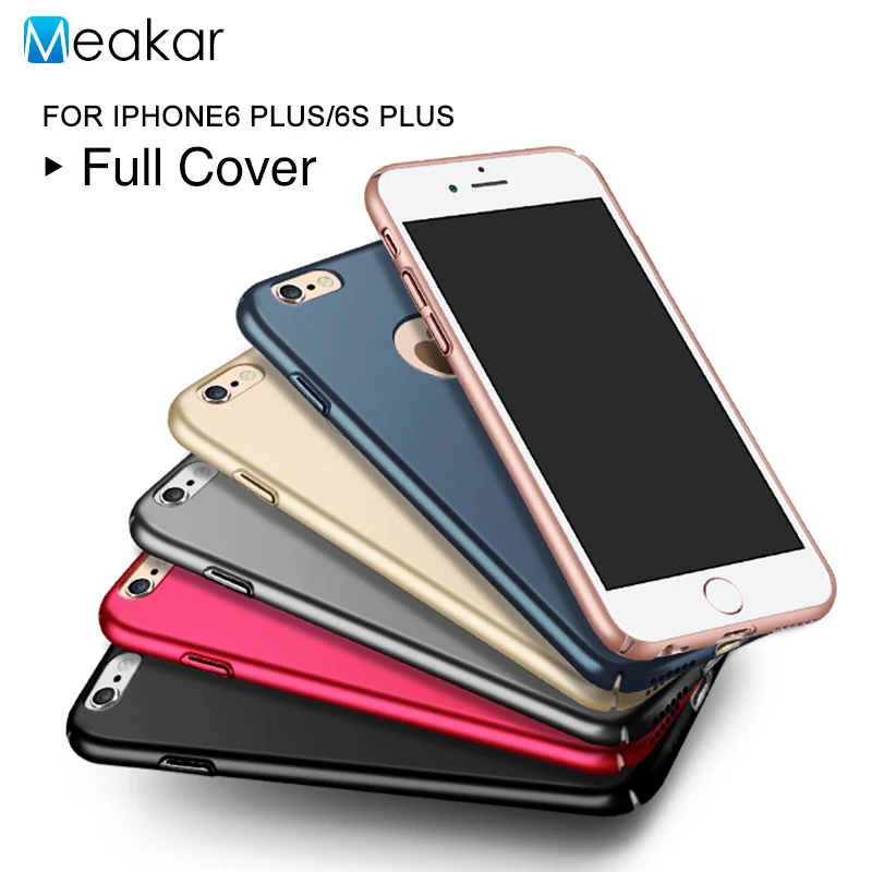Цветной жесткий пластиковый чехол с полным покрытием 5 дюйма для iPhone 6s Plus Apple 6 plus