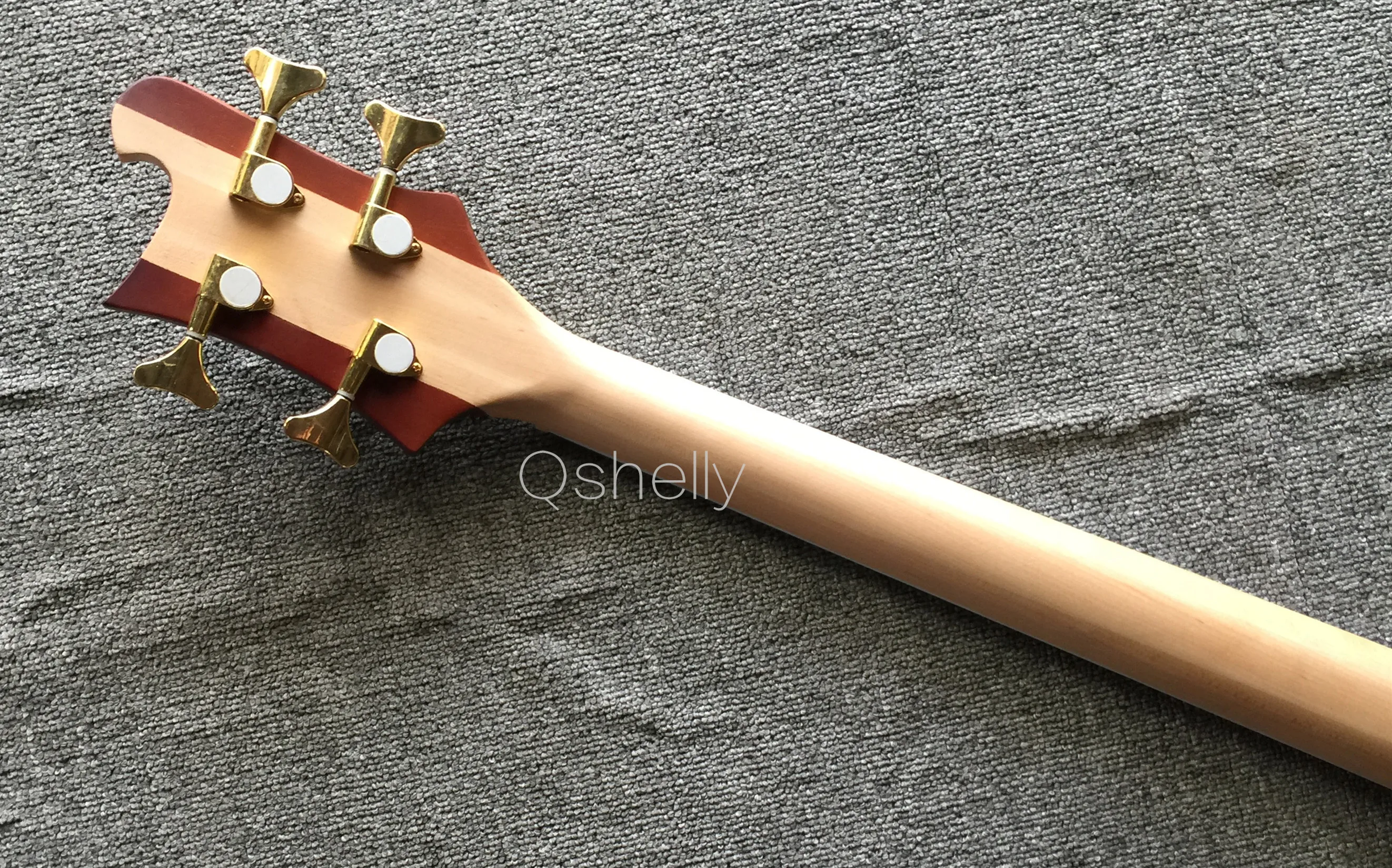 Высшее качество QShelly под заказ резьба листья ясень тело RK 4003 клен шея через 4