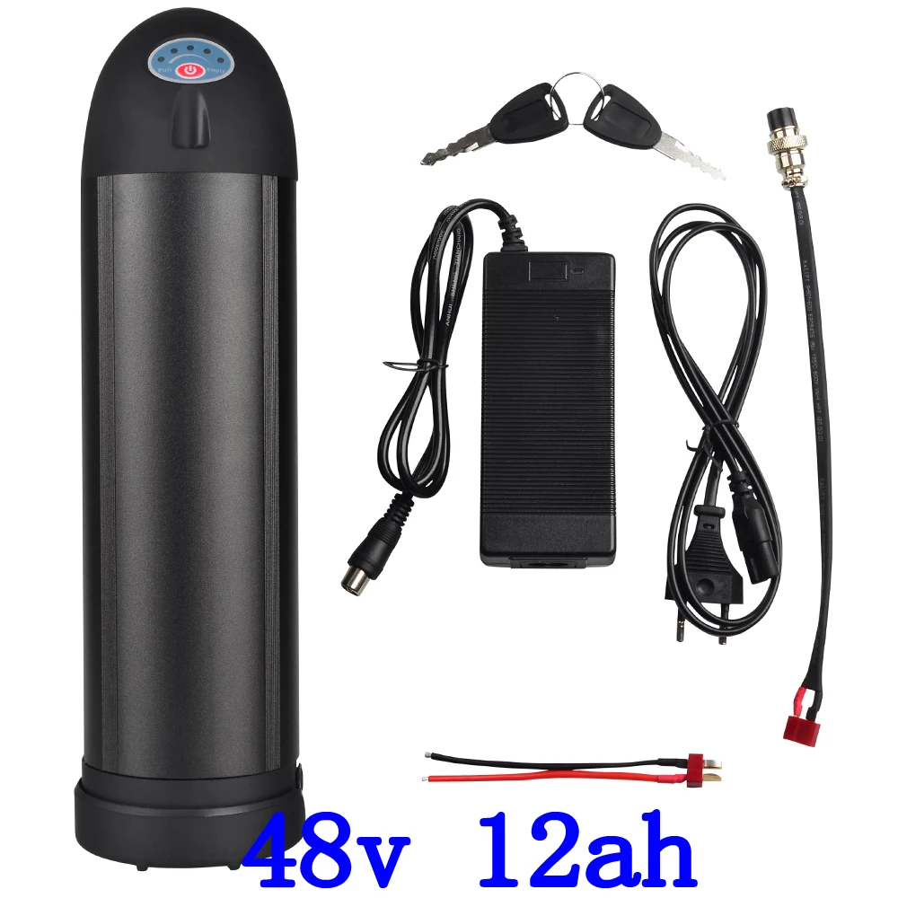 

48V Ebike аккумулятор 48V 8AH 9AH 10AH 11AH 12AH 13AH литиевая батарея 48V 500W 750W 1000W батарея для электрического велосипеда с зарядным устройством 2A