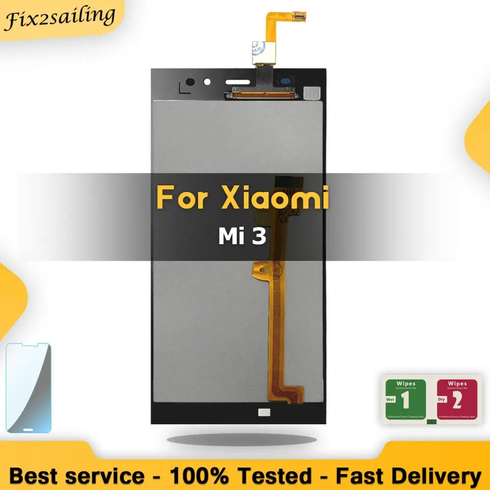 5 0 ''черный ЖК дисплей сенсорный экран для Xiaomi Mi 3 lcd M3 Замена|Экраны мобильных