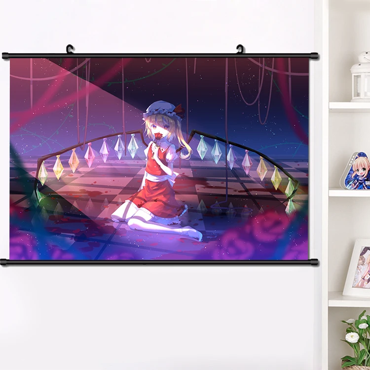 Японский аниме проект TouHou косплей хакури рейму настенный плакат подвесной на