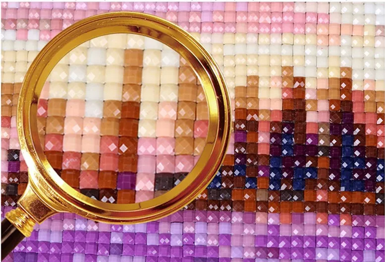 Diy 5d Diamond Mosaic Figure Girl tiger Round/square Rhinestone Painting Cross Stitch kits Embroidery Patterns | Дом и сад