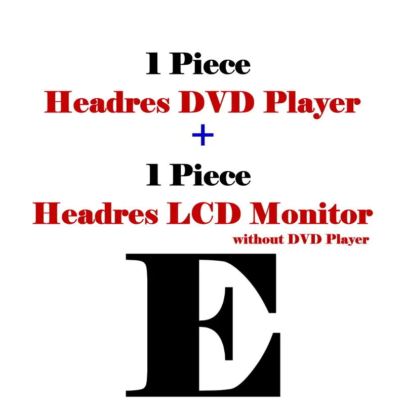 1 Monitor 1 DVD 7 дюймов подголовник автомобиля подголовник подушка TFT светодиодный монитор экран/подголовник DVD плеер на заднем сиденье мультимедийная система - Цвет: 1 Monitor 1 DVD