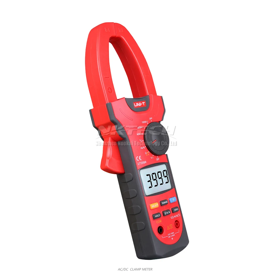 UNI-T Цифровые токоизмерительные клещи UT207 UT207A UT208 UT208A UT209 UT209A Авто Диапазон AC DC Вольт тока 1000V 1000A Амперметр частота Ом
