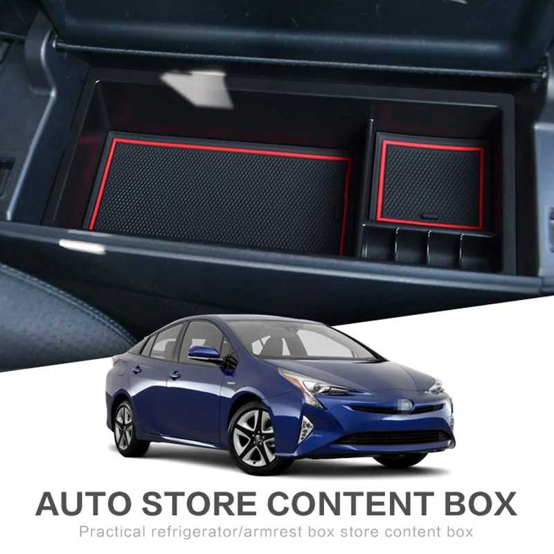 Для Toyota PRIUS 50 2016 2017 2018 центральный подлокотник коробка для хранения автомобильный