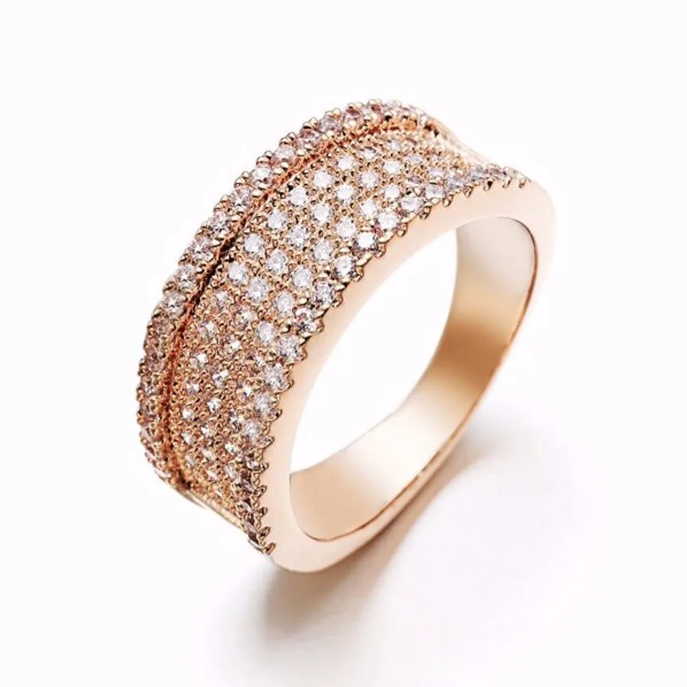 Обручальные кольца с фианитом оптовая продажа модные ювелирные изделия для