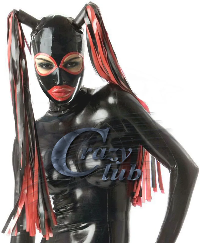 Новая Мода Эротические латекс вещи распродажа фетиш маска латексная капота