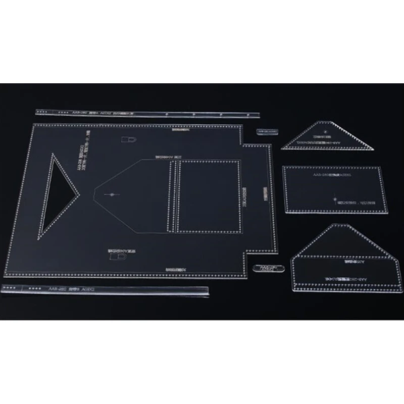 1 набор акриловых шаблонов для лазерной резки инструменты рукоделия большая