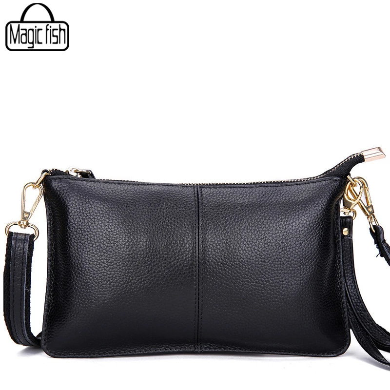 Женский дневной клатч из натуральной кожи вечерние сумки конверты воловьей