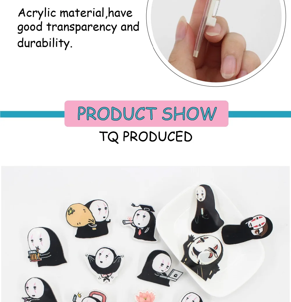 1 шт картина мультфильм демон значки на одежду акриловые значки Kawaii значки на рюкзак булавка брошь значок Z26