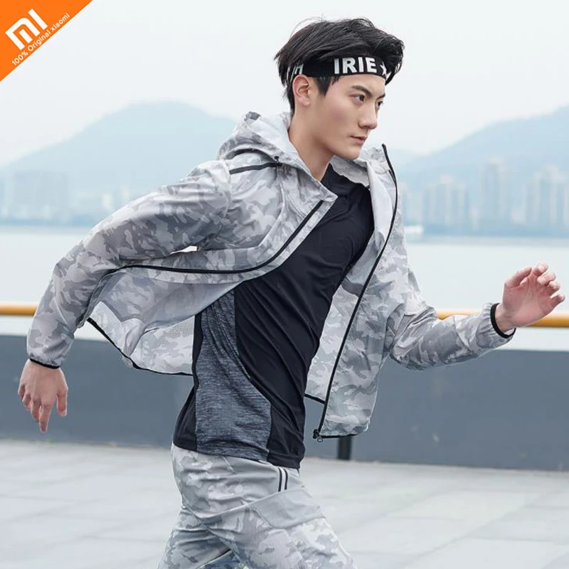 Новинка Xiaomi Mijia Мужская трендовая камуфляжная быстросохнущая куртка 2 цвета на выбор костюм для мужчин