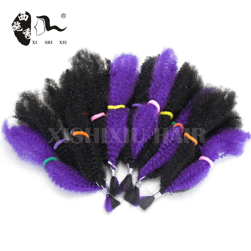 Премиум Afro Kinky Массовая Красота Коллекция 10 &quotColor1B Синтетический Волос Косы