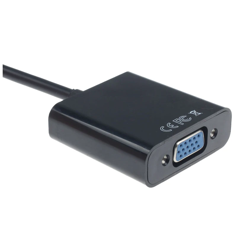 1080P HDMI в VGA с аудио конвертером адаптер USB питания Видео кабель черный| |