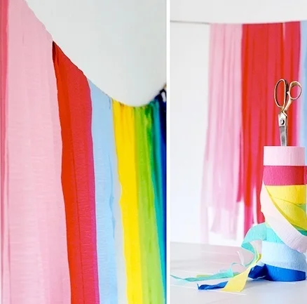 10 рулонов длинные узкие ленты из крепированной бумаги украшения DIY бумажный