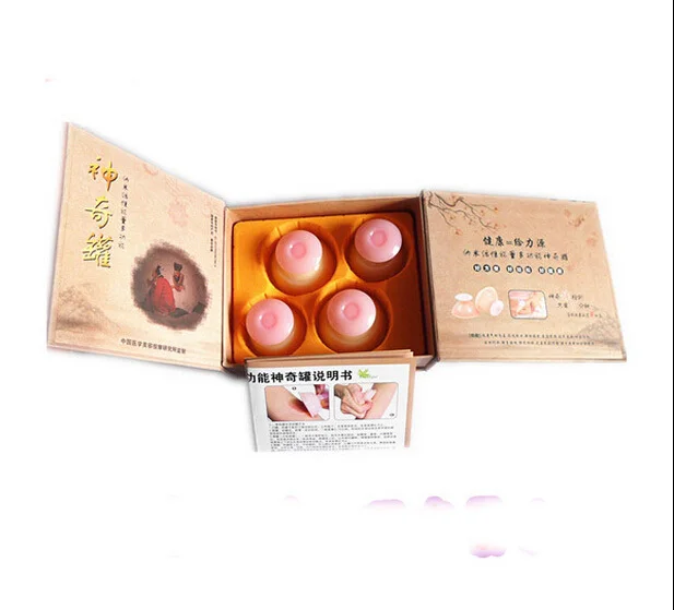 

4 шт. силиконовый массажный акупунктурный Набор вакуумных емкостей для похудения