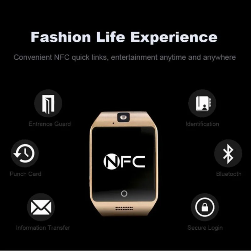 TCunPT новая Q18s Bluetooth Смарт часы Сенсорный экран Камера TF карты умные для Android IOS
