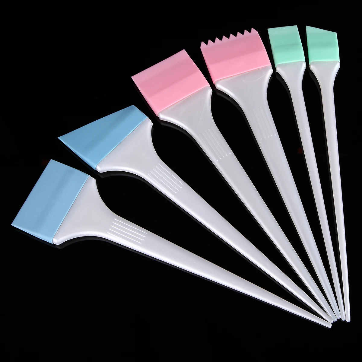 6 стилей для укладки силиконовой красящей Щетки Набор окрашивания волос