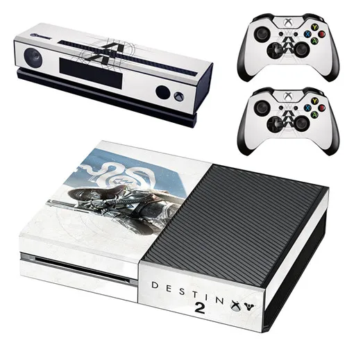 Игра Destiny 2 наклейка на кожу для Microsoft Xbox One консоли и 2 контроллера для Xbox One Skins стикер s винил - Цвет: GSTM1303