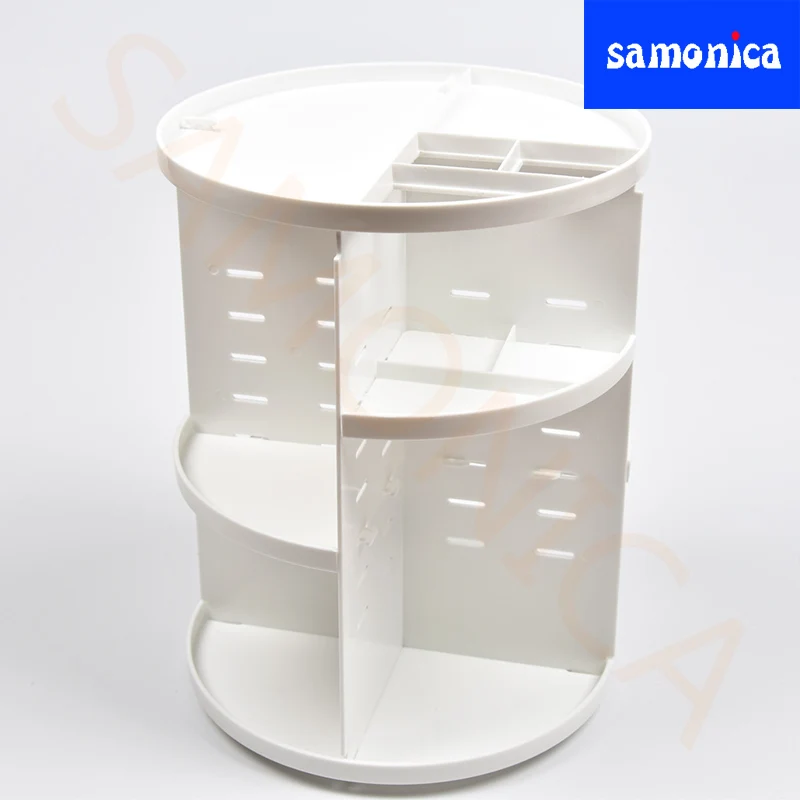 Модный вращающийся на 360 градусов круглый органайзер для макияжа держатель