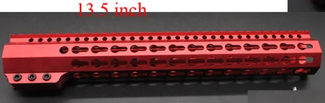7 ''9'' 10 ''11'' 12 ''13,5'' 15 ''зажим Stlyle тонкий Handguard Rail Передняя Handguard Rail крепление системы анодированный красный