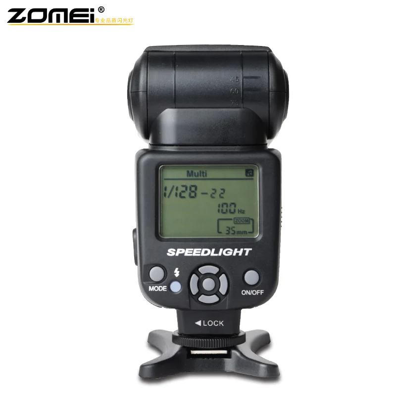 Профессиональный ручной фонарик ZOM Ei ZM430 Speedlite с ЖК-дисплеем жесткий диффузор GN56