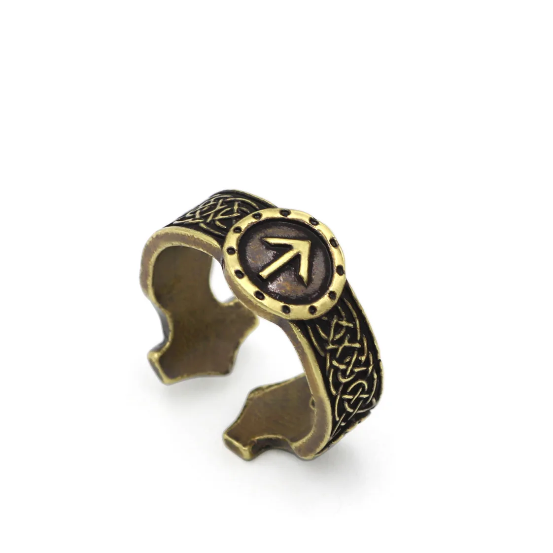 Мужской норвежский викинг кельтские кольца регулируемые амулет Runic