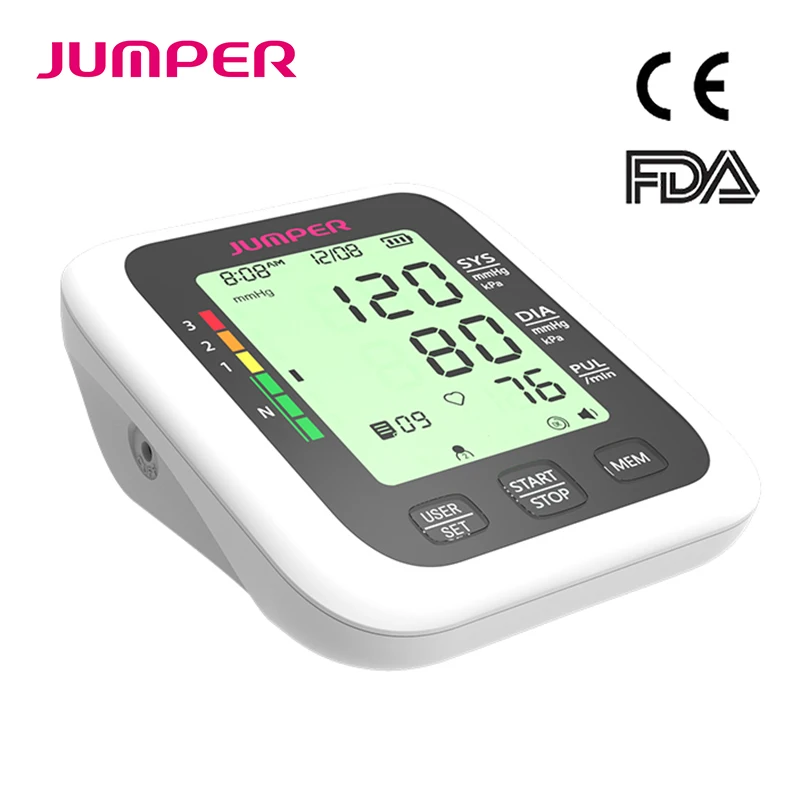 

Portable Digital Upper Arm Blood Pressure Monitor Heartbeat test Health care monitor Cuff Tonometer